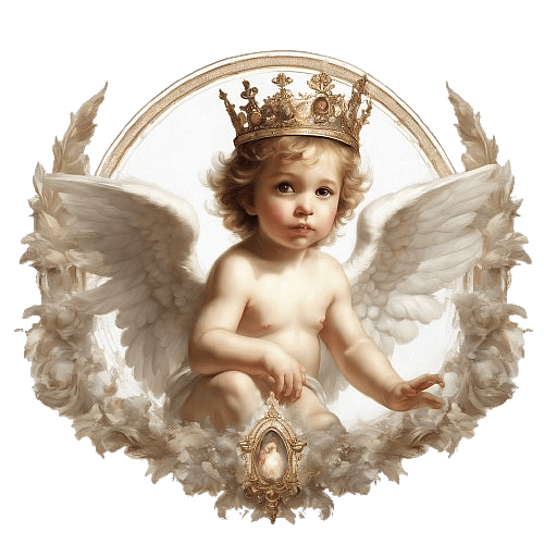 Cherub with a Beautiful Crown