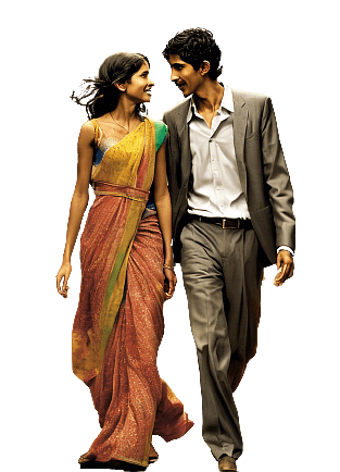 Dev Patel and Freida Pinto in Slumdog Millionaire
