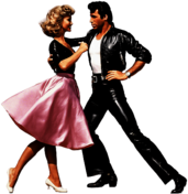 Olivia Newton-John and John Travolta in Grease