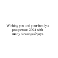 New Year 2024 Blessings and Joys