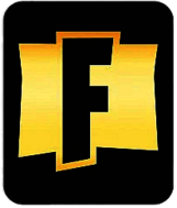 Fortnite F logo gold