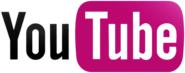 YouTube pink logo banner transparent