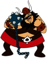 Sven the Terrible Enemy Viking Holding Ball and Chain