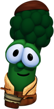 Junior Asparagus Playing the Drum