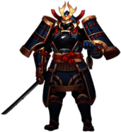 Blue and Golden Samurai