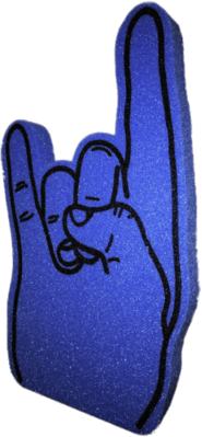 Bleu Rock Sign Foam Hand
