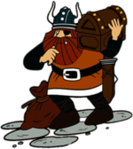 Halvar the Viking With Treasure