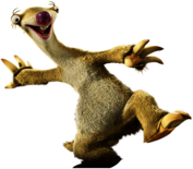 Ice Age character Sid ready to run