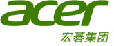 Acer logo and Chinese slogan