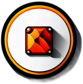 Travel & Local Guides, Minimalist App Icon - Circle Icon Bevel Border