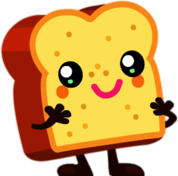 Toasty the Buttery Breadhead Smiling