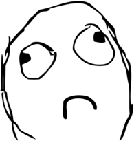 Simple Sad Troll Face