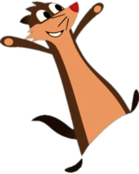 Luna's Pet Ferret Clyde Happy