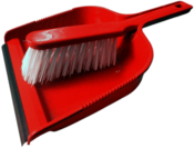 Red Dustpan and Brush Set