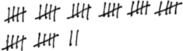 Two Rows of Tally Marks
