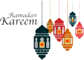 Ramadan Kareem Coloured Lanterns