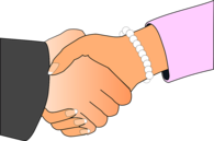 Handshake Between Man and Woman