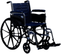 Dark Blue Wheelchair