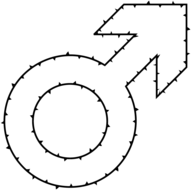 Male Symbol Thorns
