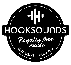 Hooksounds black logo stamp