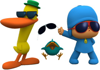 Pocoyo Wearing Sunglasses