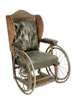 Vintage Padded Wheelchair