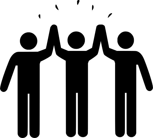 Team Making High Five