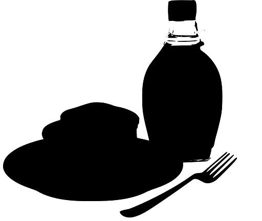 Pancakes with Maple Syrup for Breakfast