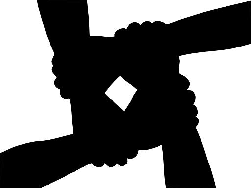 Teamwork Linked Fists