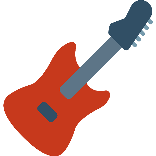 Red Electric Guitar Icon