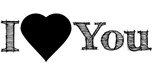 I Love You Graphic Art