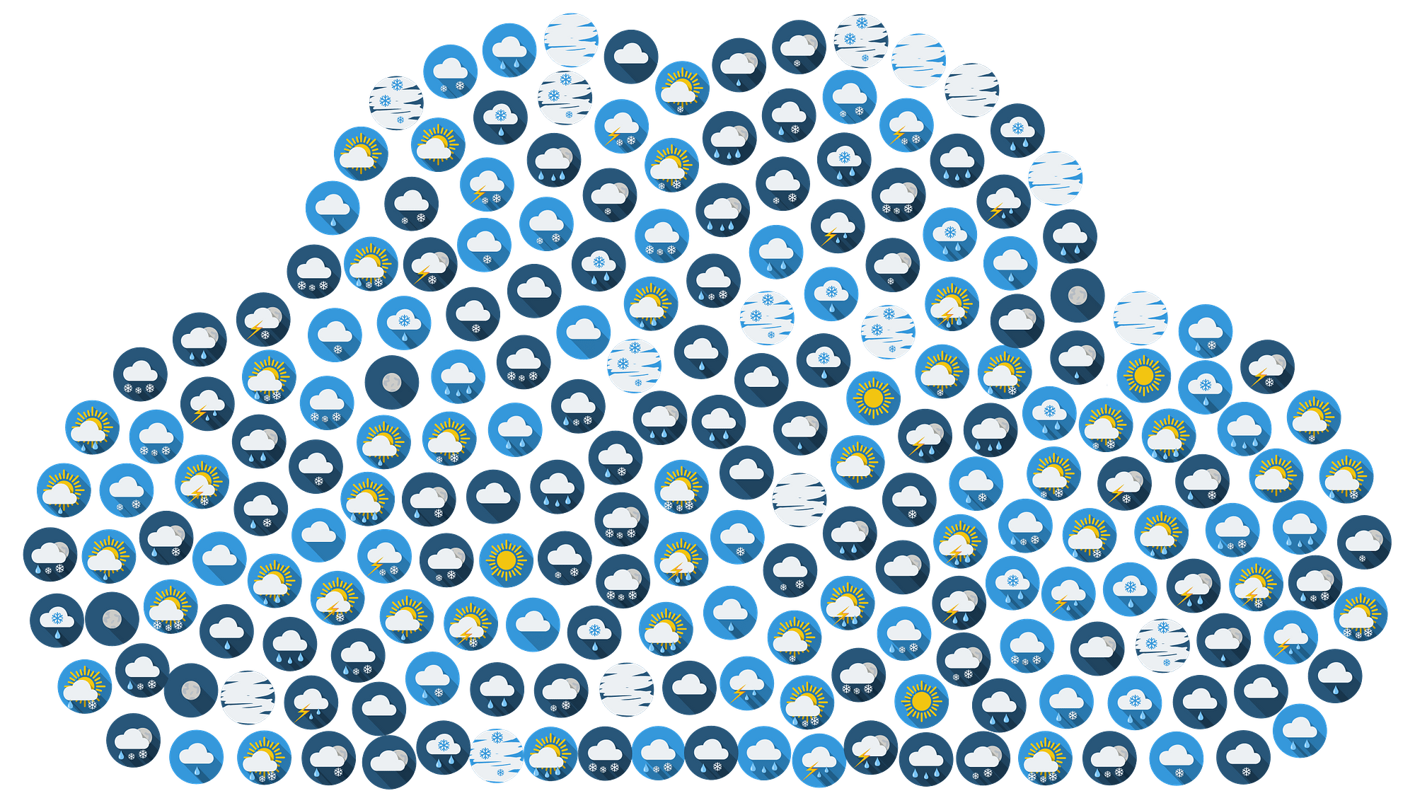Cloud Composed of Weather Icons