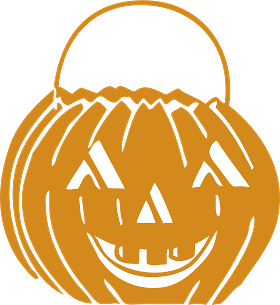 Jack O'Lantern Halloween Basket Drawing