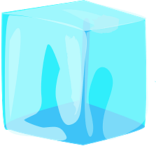Pale Blue Ice Cube