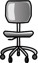 Grey Office Chair Clipart
