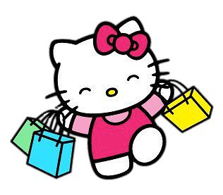 Hello Kitty with Shopping Bags