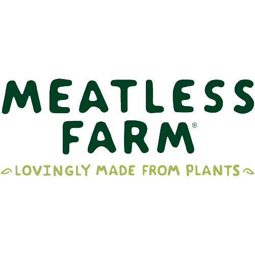 Meatless Farm logo and slogan
