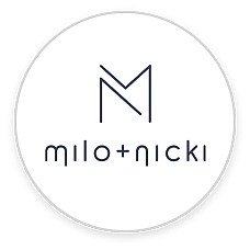 Milo + Nicki logo round