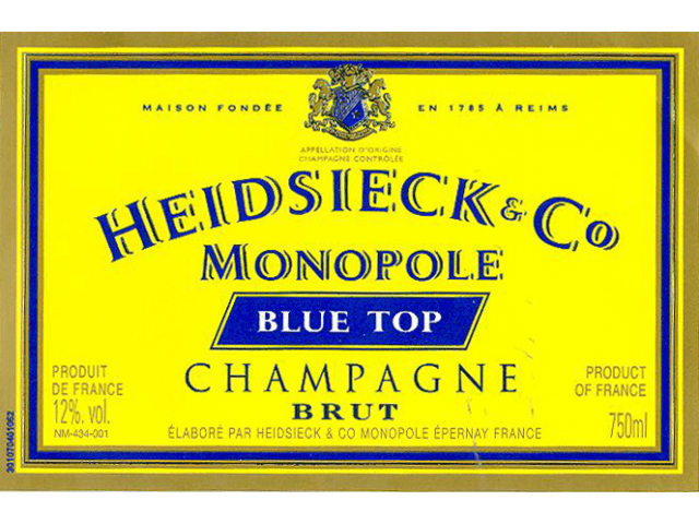 Heidsieck & Co Monopole Blue Top Label