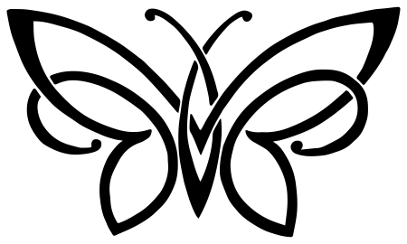 Simple Butterfly Tattoo