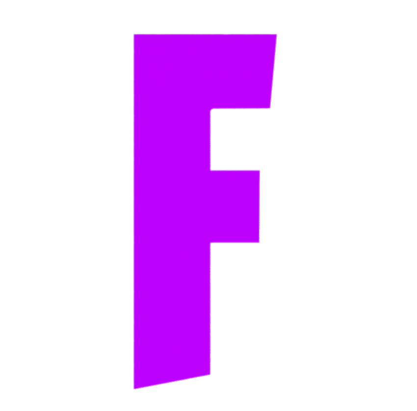 Fortnite F purple 
