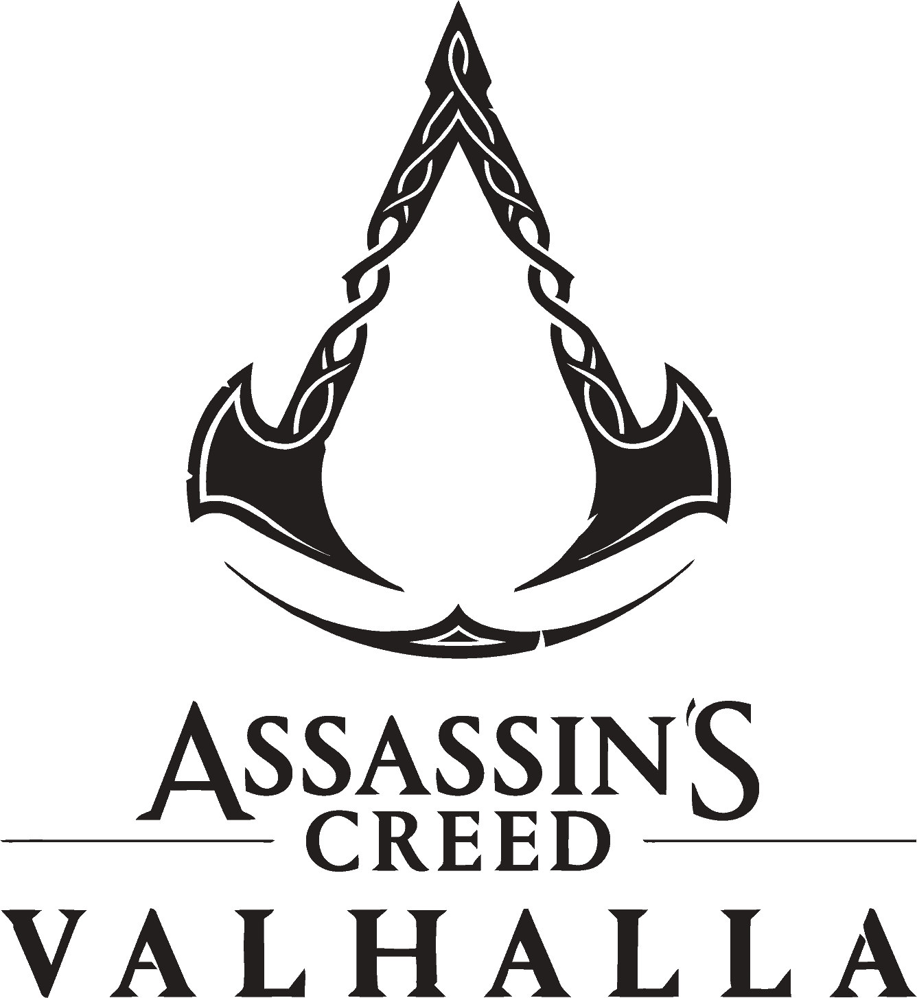 Assassin's Creed Valhalla logo black