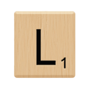 Scrabble Tile L
