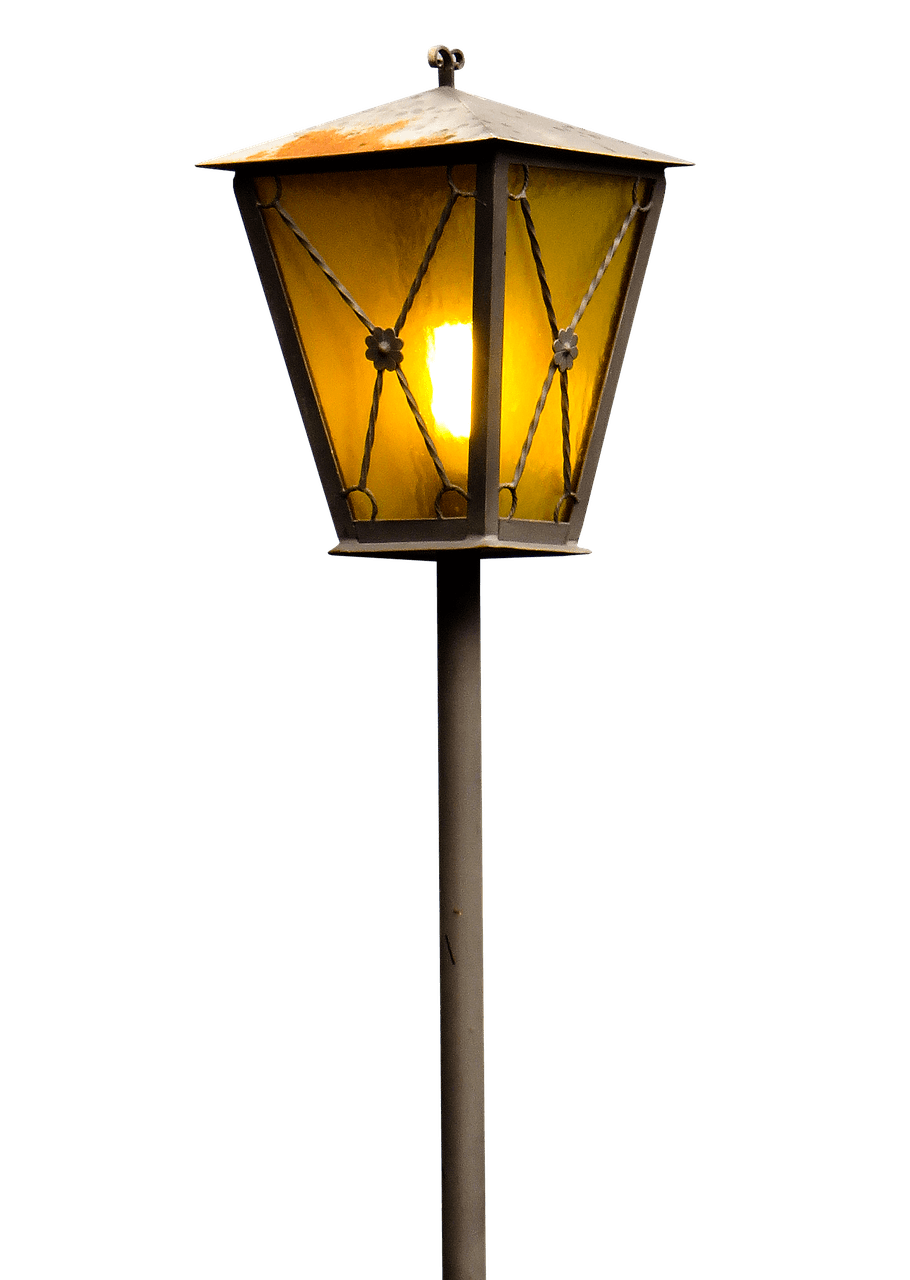 Burning Street Lantern