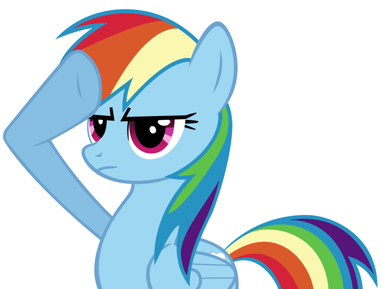 Rainbow Dash Thinking