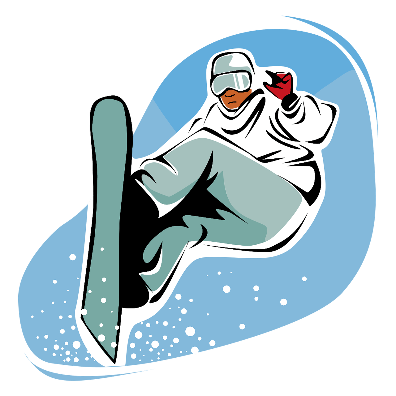 Sports Snowboarding Clipart