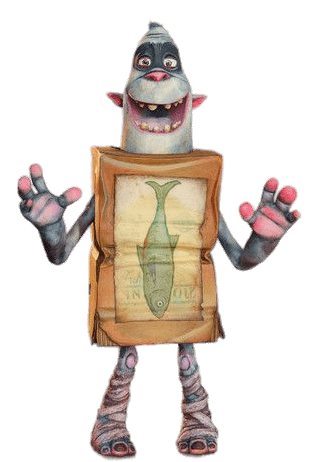 Boxtroll Fish Hands Up