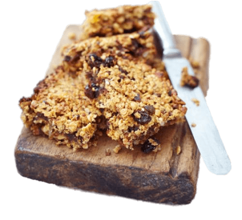 Flapjacks on A Wooden Board