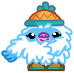 Leo the Abominable Snowling Hiding Hand In Fur