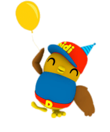 Didi Holding A Yellow Balloon